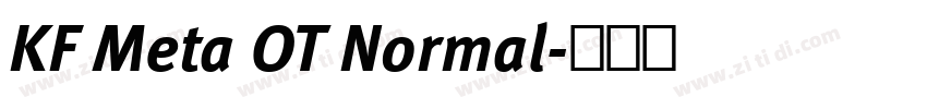 KF Meta OT Normal字体转换